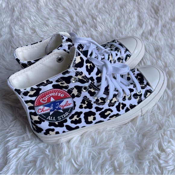 New Converse Chuck 70 Leopard High Top Shoes 7.5 - Picture 7 of 11